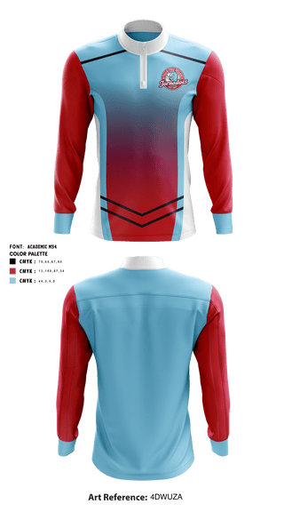 Quarter Zip Jacket, Talladega College Volleyball, Women's Volleyball, Teamtime, Team time, sublimation, custom sports apparel, team uniforms, spirit wear, spiritwear, sports uniforms, custom shirts, team store, custom team store, fundraiser sports, apparel fundraiser
