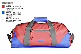 Duffle Bag, Bulldogs, Men's Basketball, Teamtime, Team time, sublimation, custom sports apparel, team uniforms, spirit wear, spiritwear, sports uniforms, custom shirts, team store, custom team store, fundraiser sports, apparel fundraiser