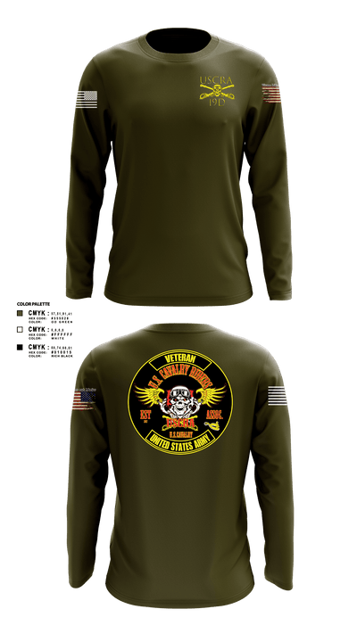 US Cavalry Riders 76444947 Long Sleeve Performance Shirt - 2
