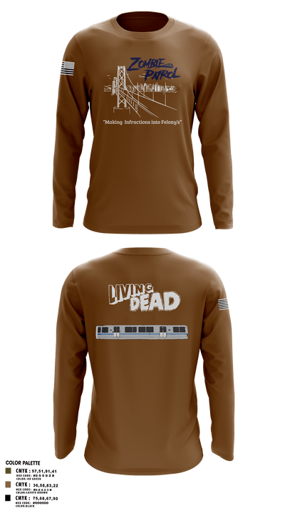 Inversed Crew 2507247 Long Sleeve Performance Shirt - 2