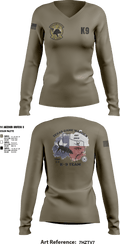 TXGW K9 77939207 Women's Long Sleeve V-neck Shirt - 3