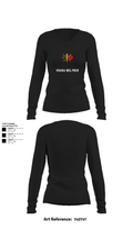 USASA BELVOIR 16372072 Women's Long Sleeve V-neck Shirt - 22