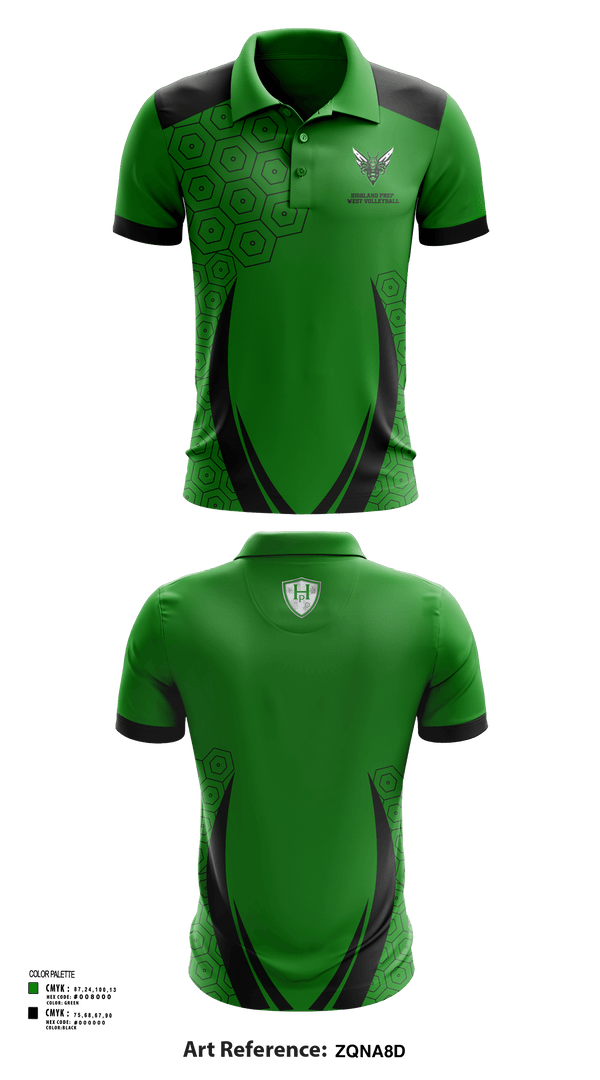 Short Sleeve Performance Polo, Highland Prep West Volleyball, Women's Volleyball, Teamtime, Team time, sublimation, custom sports apparel, team uniforms, spirit wear, spiritwear, sports uniforms, custom shirts, team store, custom team store, fundraiser sports, apparel fundraiser