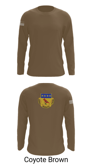 Long Sleeve Performance Shirt, Alpha BTRY 2/138th FA, National Guard, Teamtime, Team time, sublimation, custom sports apparel, team uniforms, spirit wear, spiritwear, sports uniforms, custom shirts, team store, custom team store, fundraiser sports, apparel fundraiser