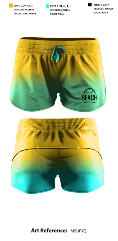 Beach Tennis Tampa 32781040 Women's Shorts - 1