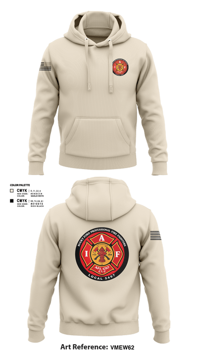 Rocky Ford Professional Firefighters Local 5497 65763835 Hoodie - 102