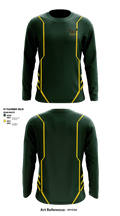 New Milford Bulls Football And Cheerleading 19489077 Long Sleeve Performance Shirt - 2