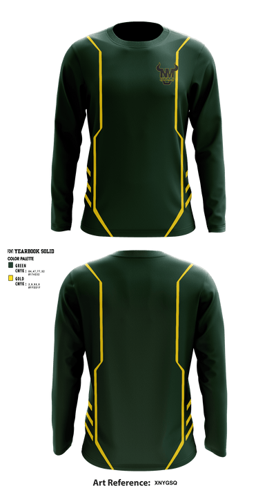 New Milford Bulls Football And Cheerleading 19489077 Long Sleeve Performance Shirt - 2