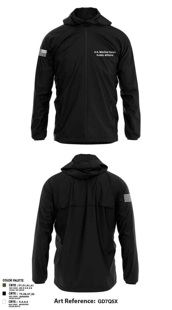 Windbreaker, MCRDPI COMMSTRAT, Marines, Teamtime, Team time, sublimation, custom sports apparel, team uniforms, spirit wear, spiritwear, sports uniforms, custom shirts, team store, custom team store, fundraiser sports, apparel fundraiser