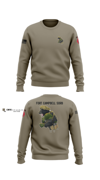 Crew Neck Sweatshirt, Campbell SORB, Army, Teamtime, Team time, sublimation, custom sports apparel, team uniforms, spirit wear, spiritwear, sports uniforms, custom shirts, team store, custom team store, fundraiser sports, apparel fundraiser