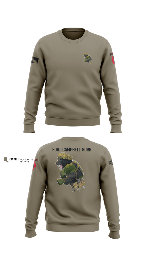 Crew Neck Sweatshirt, Campbell SORB, Army, Teamtime, Team time, sublimation, custom sports apparel, team uniforms, spirit wear, spiritwear, sports uniforms, custom shirts, team store, custom team store, fundraiser sports, apparel fundraiser