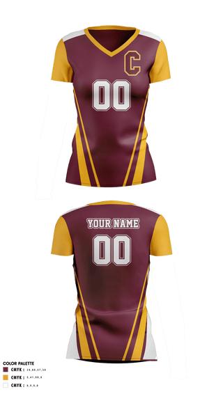 Women's Short Sleeve Vneck Shirt, Colonie Central High School Volleyball, Women's Volleyball, Teamtime, Team time, sublimation, custom sports apparel, team uniforms, spirit wear, spiritwear, sports uniforms, custom shirts, team store, custom team store, fundraiser sports, apparel fundraiser