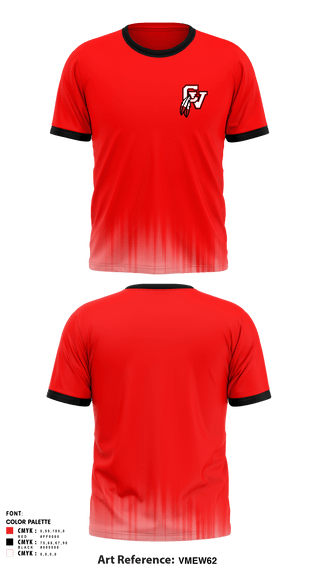 Short Sleeve Performance Shirt, Big Reds, Track & Field, Teamtime, Team time, sublimation, custom sports apparel, team uniforms, spirit wear, spiritwear, sports uniforms, custom shirts, team store, custom team store, fundraiser sports, apparel fundraiser