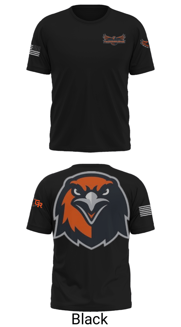 Short Sleeve Performance Shirt, Thunderhawks, Baseball, Teamtime, Team time, sublimation, custom sports apparel, team uniforms, spirit wear, spiritwear, sports uniforms, custom shirts, team store, custom team store, fundraiser sports, apparel fundraiser