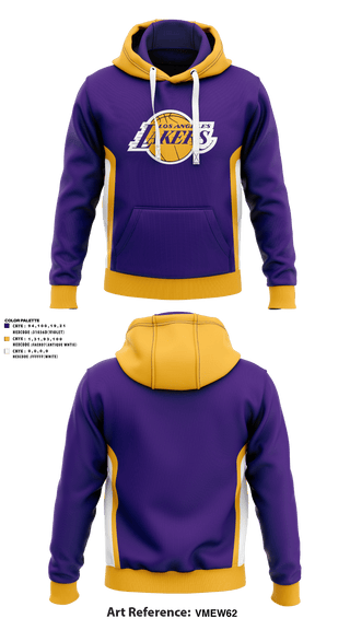 Hoodie, Los angles lakers, Men's Basketball, Teamtime, Team time, sublimation, custom sports apparel, team uniforms, spirit wear, spiritwear, sports uniforms, custom shirts, team store, custom team store, fundraiser sports, apparel fundraiser