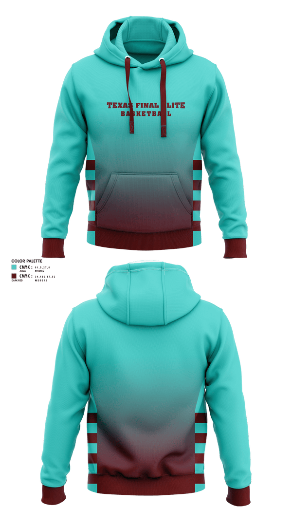 Hoodie, Texas final elite, Men's Basketball, Teamtime, Team time, sublimation, custom sports apparel, team uniforms, spirit wear, spiritwear, sports uniforms, custom shirts, team store, custom team store, fundraiser sports, apparel fundraiser