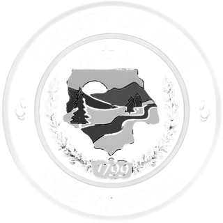 Ashe County Fire Marshal Office 3223251 Stainless Steel Water Bottle with a Straw Lid