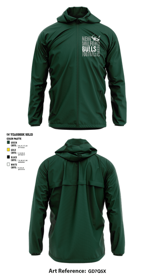 Windbreaker, New Milford Bulls Football And Cheerleading, Football, Teamtime, Team time, sublimation, custom sports apparel, team uniforms, spirit wear, spiritwear, sports uniforms, custom shirts, team store, custom team store, fundraiser sports, apparel fundraiser