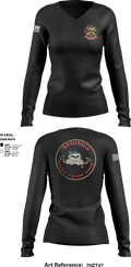 HMX-1 12885177 Women's Long Sleeve V-neck Shirt - 1