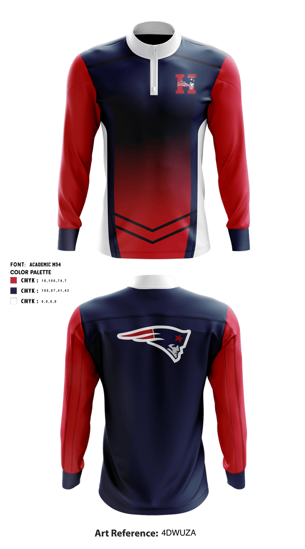 Quarter Zip Jacket, Heritage High School Volleyball, Women's Volleyball, Teamtime, Team time, sublimation, custom sports apparel, team uniforms, spirit wear, spiritwear, sports uniforms, custom shirts, team store, custom team store, fundraiser sports, apparel fundraiser