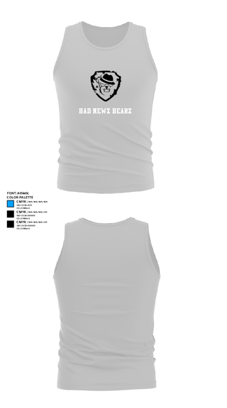 Tank Top, Bad Newz Bearz, E-Sports, Teamtime, Team time, sublimation, custom sports apparel, team uniforms, spirit wear, spiritwear, sports uniforms, custom shirts, team store, custom team store, fundraiser sports, apparel fundraiser