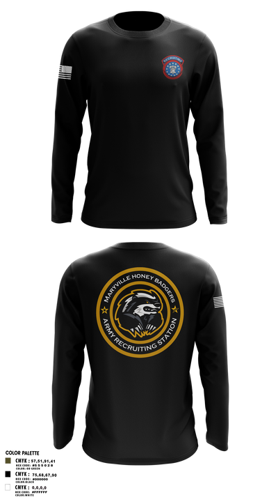 Maryville Honeybadger 60960842 Long Sleeve Performance Shirt 3