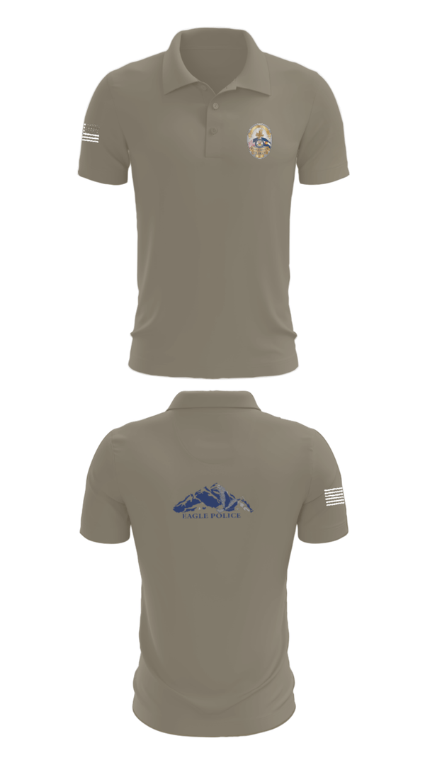 Short Sleeve Performance Polo, Eagle Police Department, Police, Teamtime, Team time, sublimation, custom sports apparel, team uniforms, spirit wear, spiritwear, sports uniforms, custom shirts, team store, custom team store, fundraiser sports, apparel fundraiser
