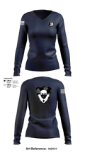Operations Division Midtown: Community Response Team 21010699 Women's Long Sleeve V-neck Shirt - 1