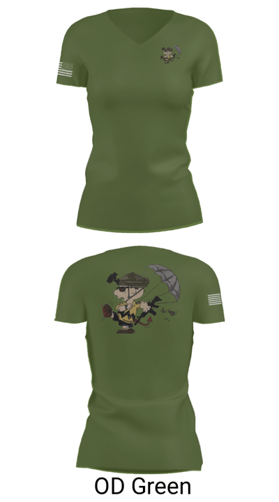 1-508th PIR 27365393 Women's Short Sleeve V-neck Shirt - 48