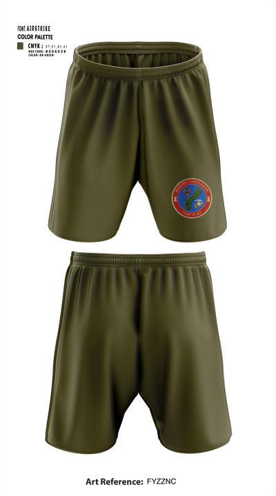 MCB Camp Blaz Ordnance 73476063 Athletic Shorts With Pockets - 1