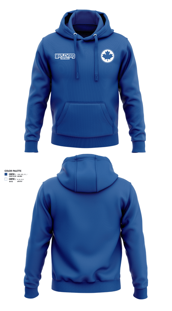 Hoodie, Maplewood Football, Football, Teamtime, Team time, sublimation, custom sports apparel, team uniforms, spirit wear, spiritwear, sports uniforms, custom shirts, team store, custom team store, fundraiser sports, apparel fundraiser