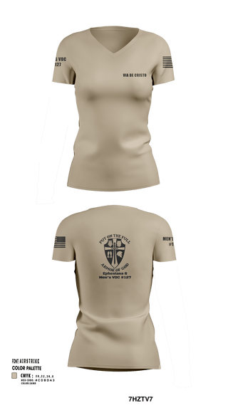 Women's Short Sleeve Vneck Shirt, Service AideService AideVia De Cristo, , Teamtime, Team time, sublimation, custom sports apparel, team uniforms, spirit wear, spiritwear, sports uniforms, custom shirts, team store, custom team store, fundraiser sports, apparel fundraiser