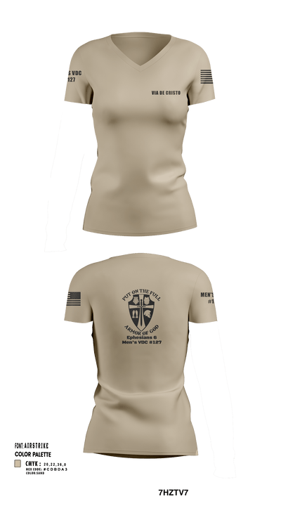 Service Aide 89628697 Women's Short Sleeve V-neck Shirt - 93