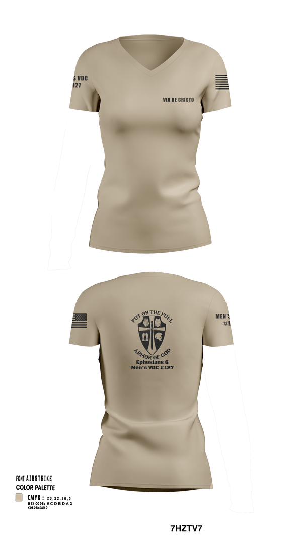 Women's Short Sleeve Vneck Shirt, Service AideService AideVia De Cristo, , Teamtime, Team time, sublimation, custom sports apparel, team uniforms, spirit wear, spiritwear, sports uniforms, custom shirts, team store, custom team store, fundraiser sports, apparel fundraiser
