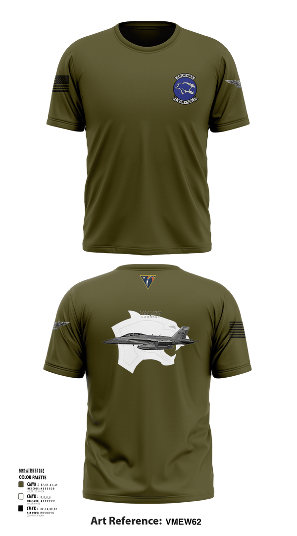 Short Sleeve Performance Shirt, VAQ-139 Cougars, Navy, Teamtime, Team time, sublimation, custom sports apparel, team uniforms, spirit wear, spiritwear, sports uniforms, custom shirts, team store, custom team store, fundraiser sports, apparel fundraiser