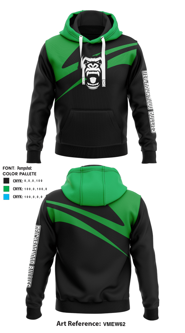 Hoodie, Neighborhood Bullies, Football, Teamtime, Team time, sublimation, custom sports apparel, team uniforms, spirit wear, spiritwear, sports uniforms, custom shirts, team store, custom team store, fundraiser sports, apparel fundraiser