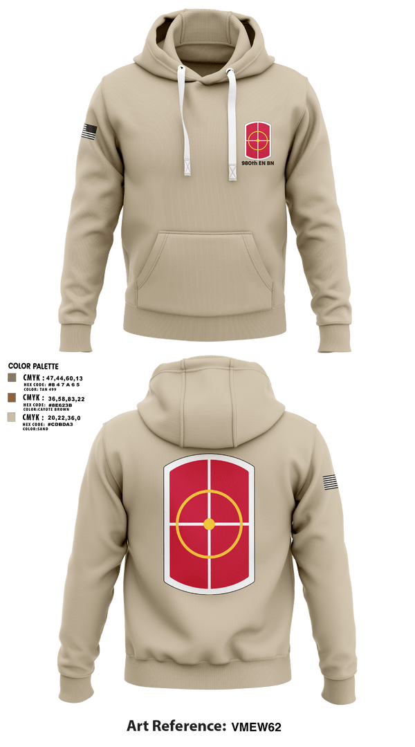 Hoodie, 980th EN BN, Army, Teamtime, Team time, sublimation, custom sports apparel, team uniforms, spirit wear, spiritwear, sports uniforms, custom shirts, team store, custom team store, fundraiser sports, apparel fundraiser