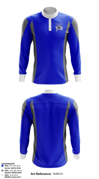Wheatland youth football and cheer 53677637 Quarter Zip Jacket - 2