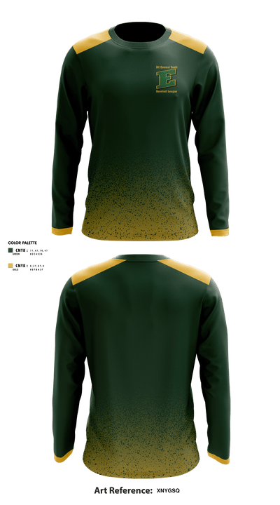 DC Everest Youth Baseball League 17508188 Long Sleeve Performance Shirt - 1