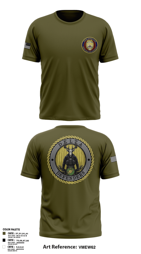 Old School Cotton Feel Shirt, PMO Delta, Marines, Teamtime, Team time, sublimation, custom sports apparel, team uniforms, spirit wear, spiritwear, sports uniforms, custom shirts, team store, custom team store, fundraiser sports, apparel fundraiser
