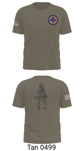 Old School Cotton Feel Shirt, A Co 1/1-114thA Co 1-114th INF, Army, Teamtime, Team time, sublimation, custom sports apparel, team uniforms, spirit wear, spiritwear, sports uniforms, custom shirts, team store, custom team store, fundraiser sports, apparel fundraiser