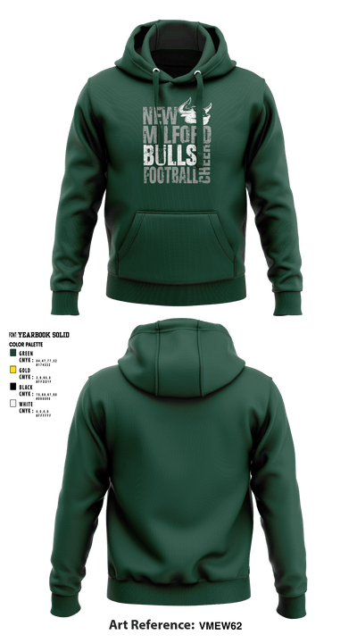 New Milford Bulls Football And Cheerleading 19489077 Hoodie - 7