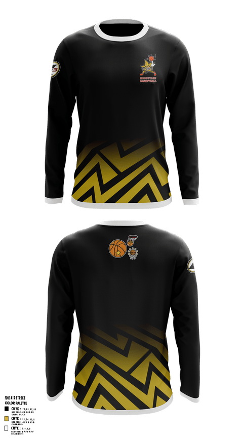 Long Sleeve Performance Shirt, Hoopstarz, Men's Basketball, Teamtime, Team time, sublimation, custom sports apparel, team uniforms, spirit wear, spiritwear, sports uniforms, custom shirts, team store, custom team store, fundraiser sports, apparel fundraiser
