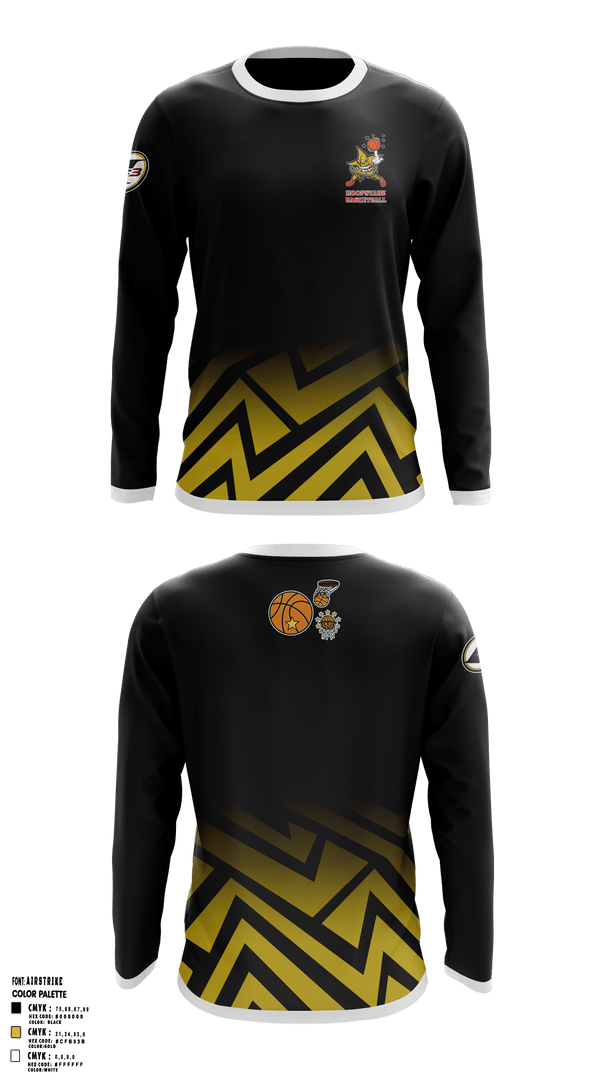 Long Sleeve Performance Shirt, Hoopstarz, Men's Basketball, Teamtime, Team time, sublimation, custom sports apparel, team uniforms, spirit wear, spiritwear, sports uniforms, custom shirts, team store, custom team store, fundraiser sports, apparel fundraiser