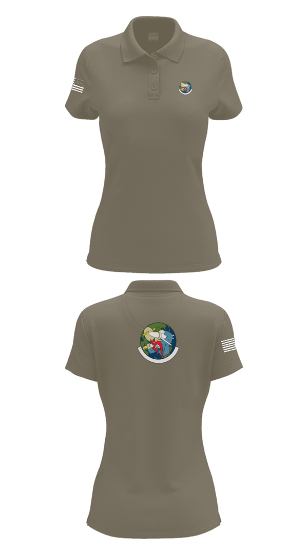 Women's Short Sleeve Performance Polo, 20th Intelligence Squadron, Air Force, Teamtime, Team time, sublimation, custom sports apparel, team uniforms, spirit wear, spiritwear, sports uniforms, custom shirts, team store, custom team store, fundraiser sports, apparel fundraiser