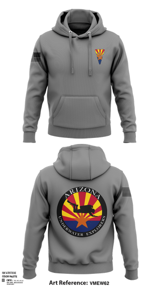 Hoodie, Arizona Underwater Explorers, Police, Teamtime, Team time, sublimation, custom sports apparel, team uniforms, spirit wear, spiritwear, sports uniforms, custom shirts, team store, custom team store, fundraiser sports, apparel fundraiser