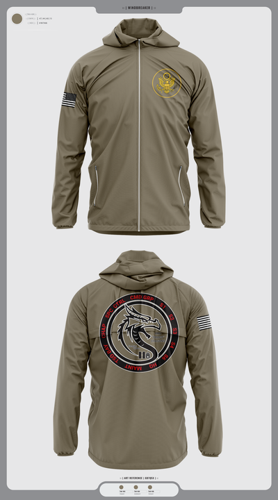 1st space battalion 22827795 Windbreaker - 1
