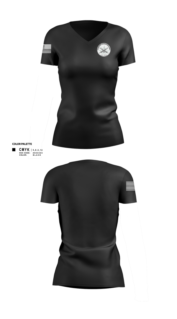 Women's Short Sleeve Vneck Shirt, Tuskegee Narcotics Unit, Police, Teamtime, Team time, sublimation, custom sports apparel, team uniforms, spirit wear, spiritwear, sports uniforms, custom shirts, team store, custom team store, fundraiser sports, apparel fundraiser