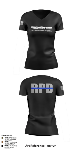 Women's Short Sleeve Vneck Shirt, Roanoke SWAT, Police, Teamtime, Team time, sublimation, custom sports apparel, team uniforms, spirit wear, spiritwear, sports uniforms, custom shirts, team store, custom team store, fundraiser sports, apparel fundraiser