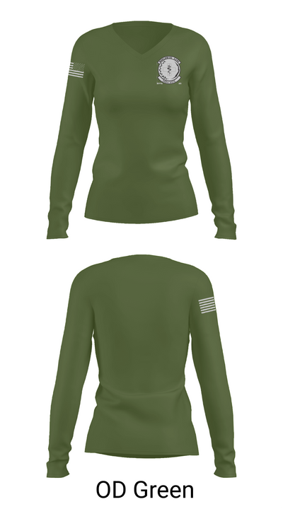 349 ASTS 29924821 Women's Long Sleeve V-neck Shirt - 57